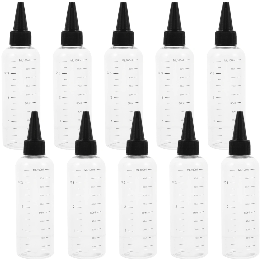 10Pcs Squeeze Bottles Portable Plastic Refillable Squeezable Dropper Bottles for Essential Oil