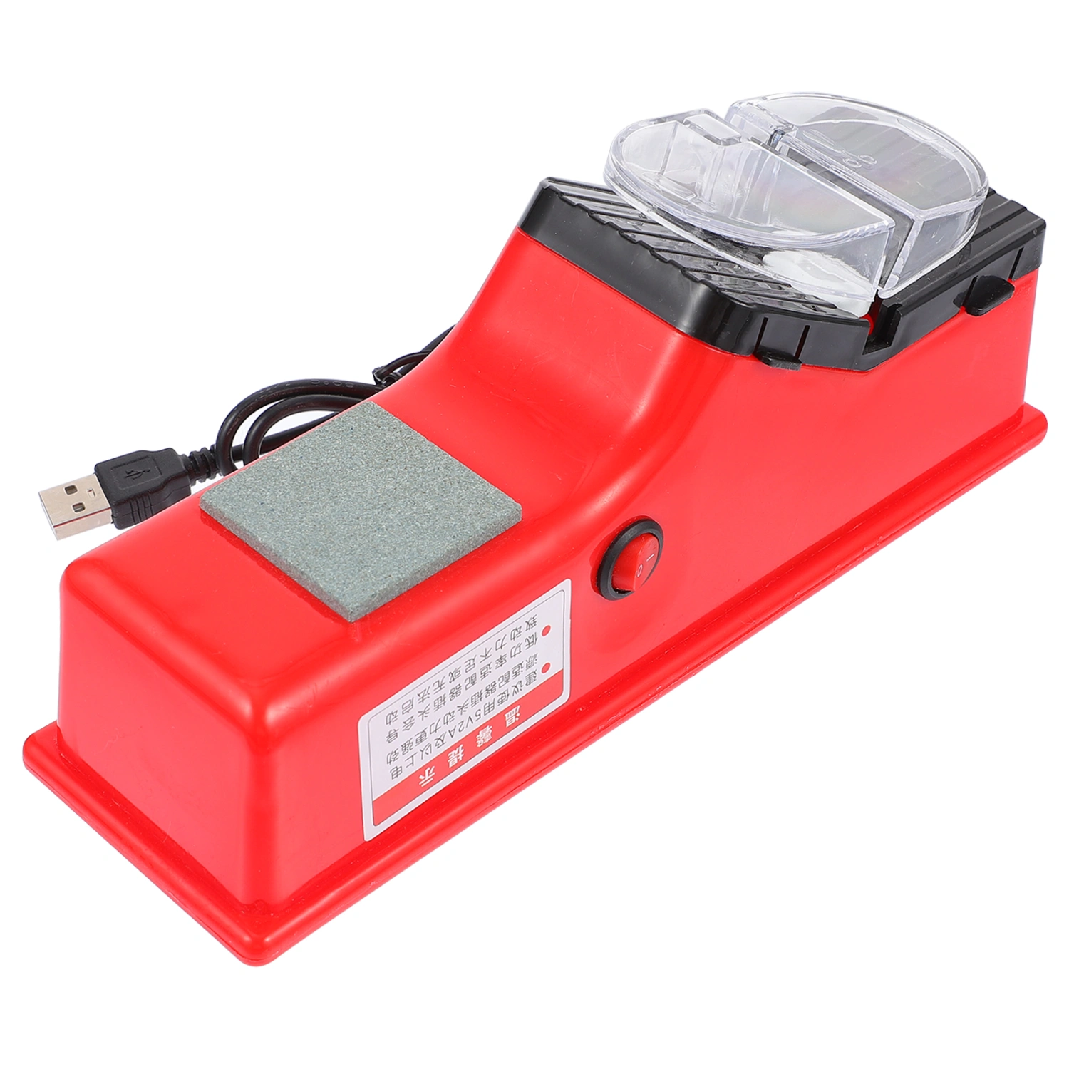 1 Set Electric Cutter Sharpener Kitchen Cutting Tool USB Sharpener Tool