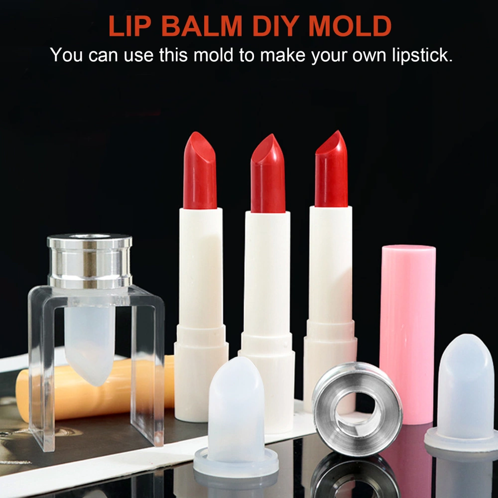 2 Sets DIY Lipstick Tube Mold DIY Lipstick Making Tool Kit Lip Balm Mold