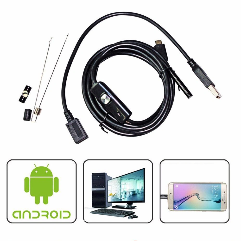 1.5M 7mm Waterproof IP67 Waterproof Inspection Camera for Android Phones and PC