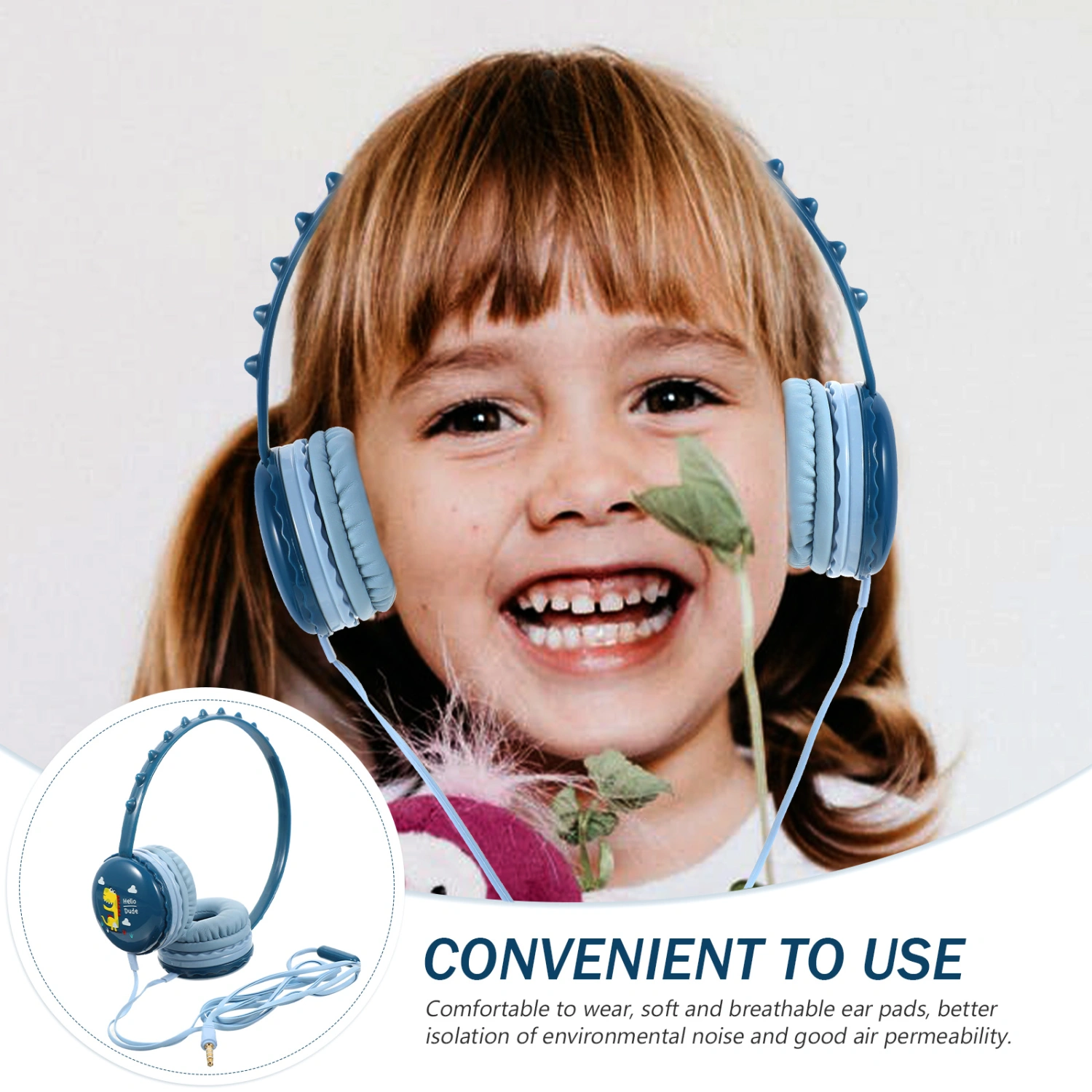 Kids Headphone Dinosaur Shape Wired Gaming Headset Over Ear Gaming Headset
