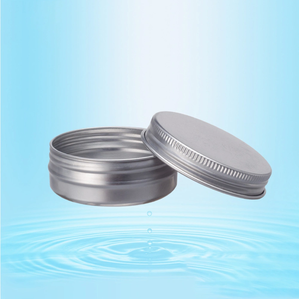 50ML Aluminium Specimen Box with Thread Travel Bottles Cosmetic Container Empty Cream Jar Pot with Lid for Makeup Pomade