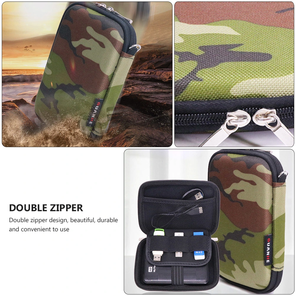 Portable External Hard Drive Bag Hard EVA Cable Organizer Accessories Case