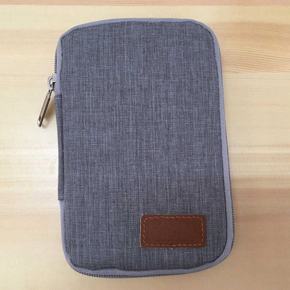 Multifunction Digital Accessories Storage Bag Electronics Protection Pouch Organizer for Phone USB Cable Earphone (Grey)