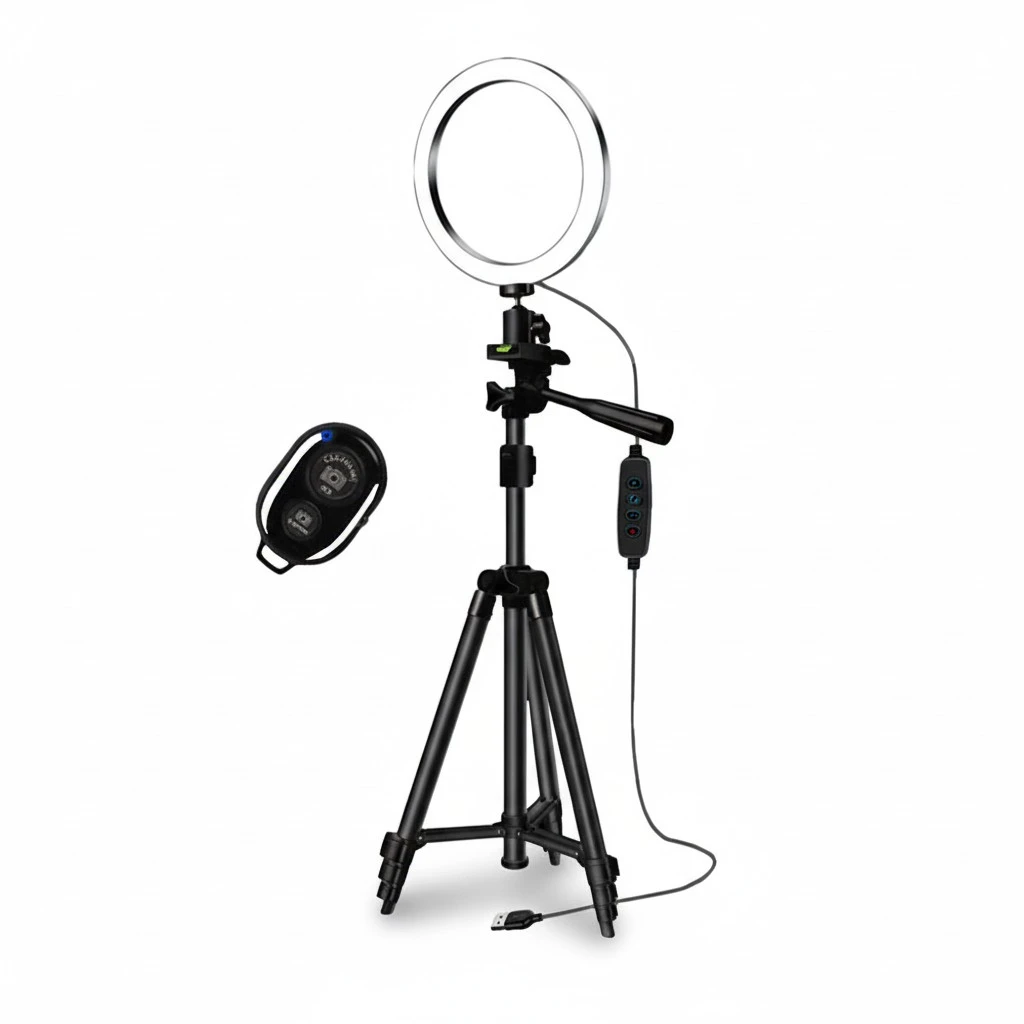 1 Set Wireless Photography LED Tripod Live Broadcast Mobile Phone Holder