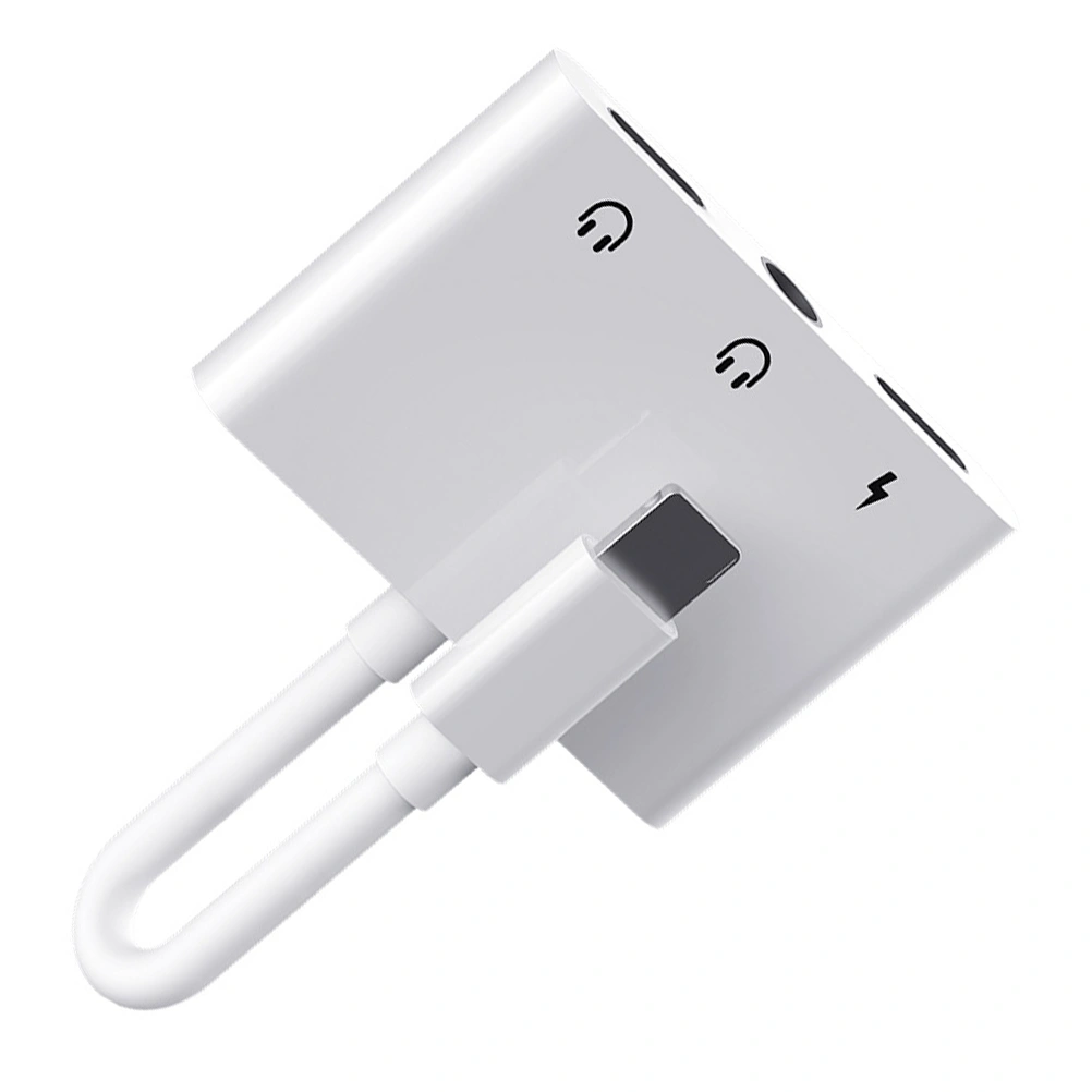 1pc 3-in-1 USB to 3.5mm Headphone Jack Adapter Portable Audio Cable Cord