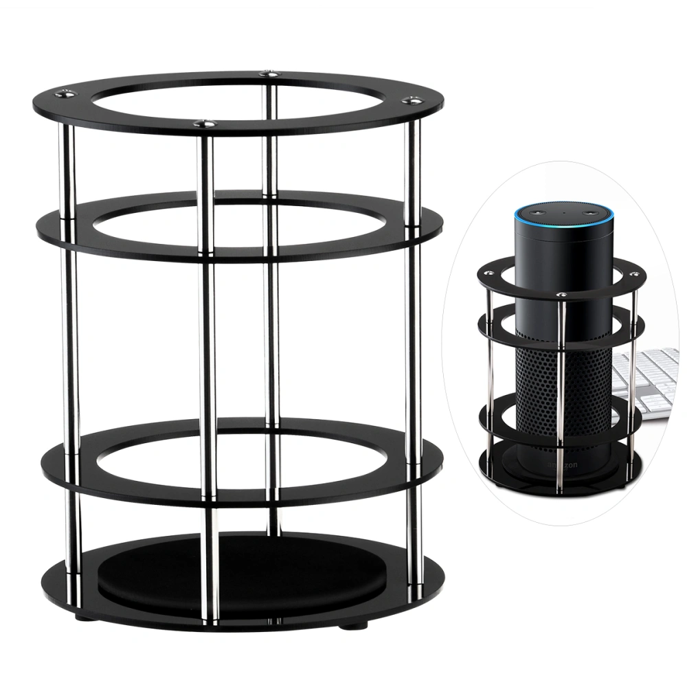 FOXNOVO Acrylic Speaker Stand Guard - Enhanced Strength and Stability to Protect Speaker