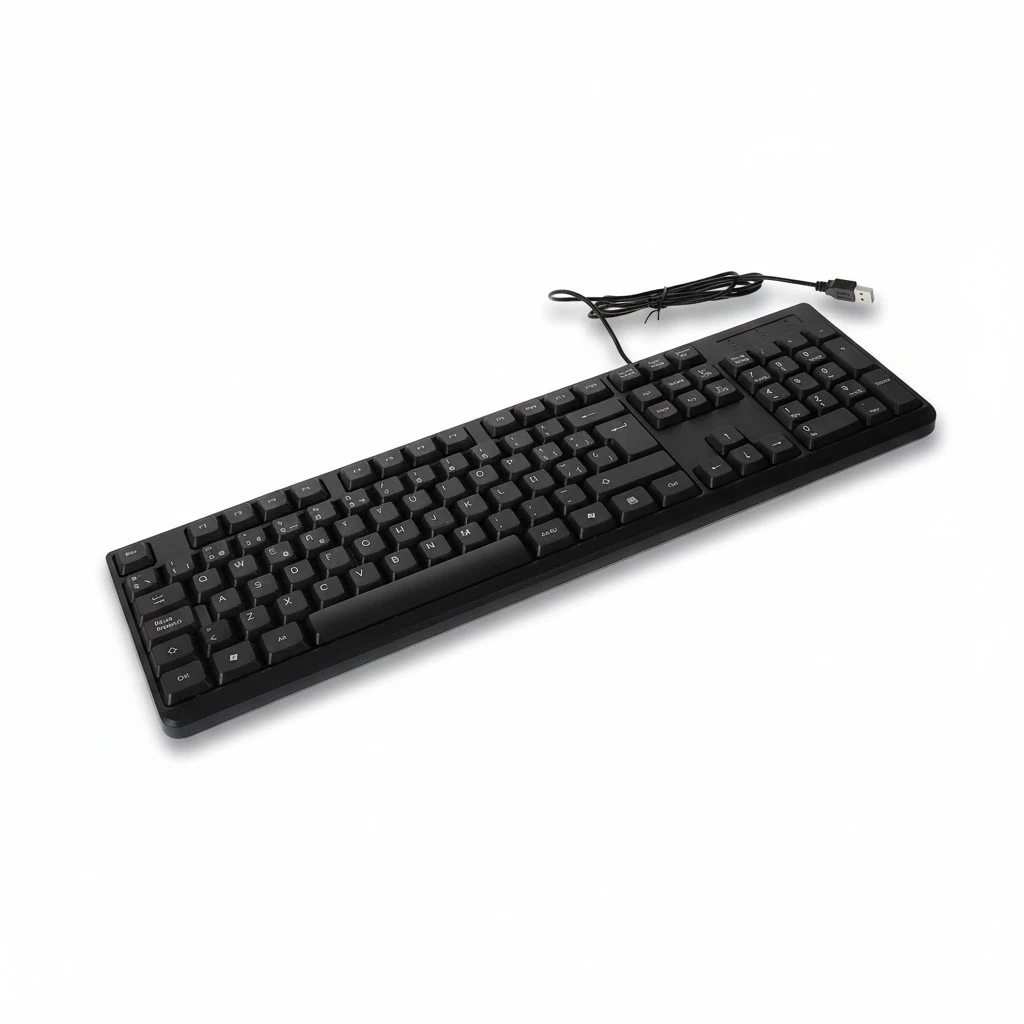 Wired Gaming Keyboard Spanish Letter USB Electronic Keyboard Office Supply
