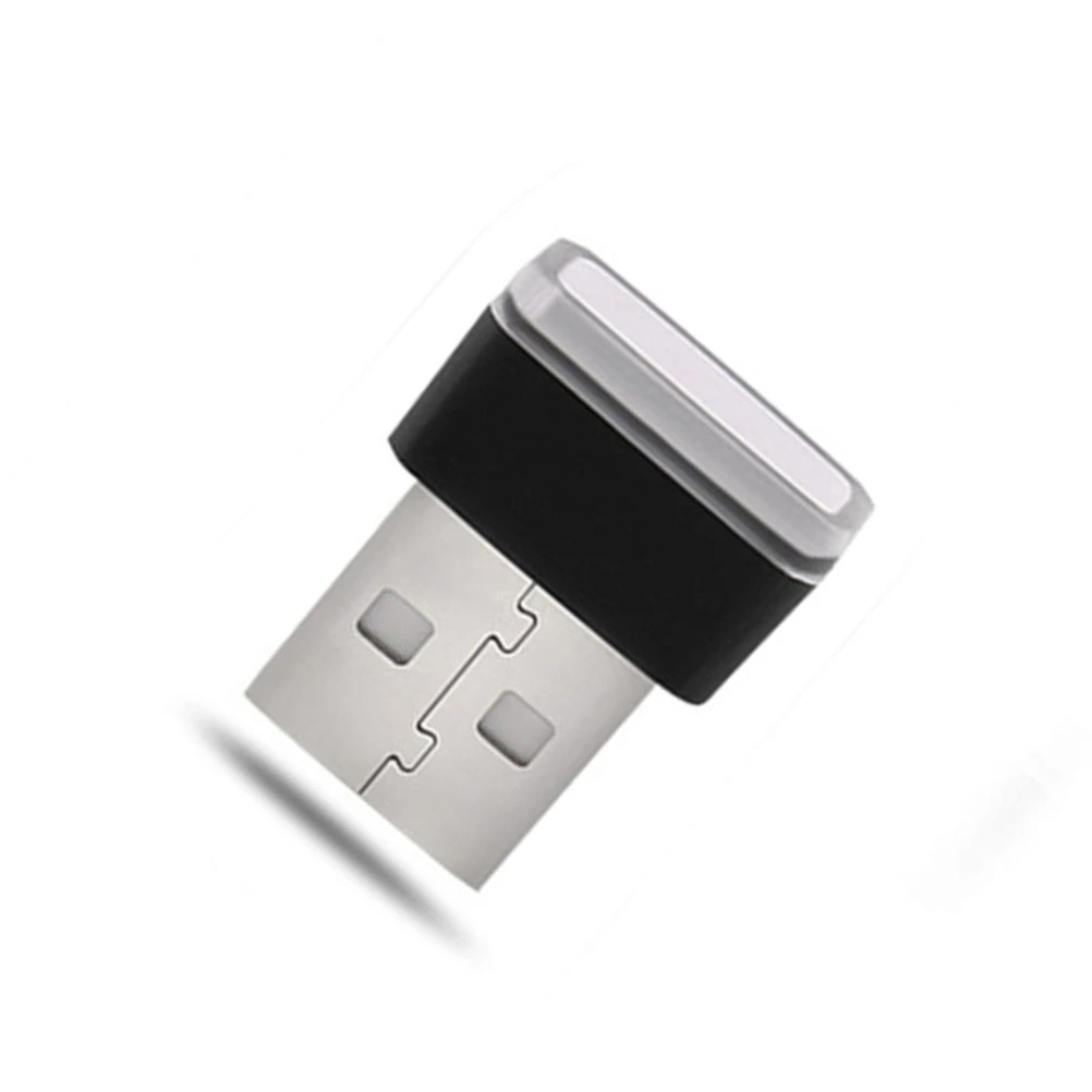Mini USB LED Light Car Ambient Lighting for Laptop Keyboard Power Bank Portable Night Light (Red Light)