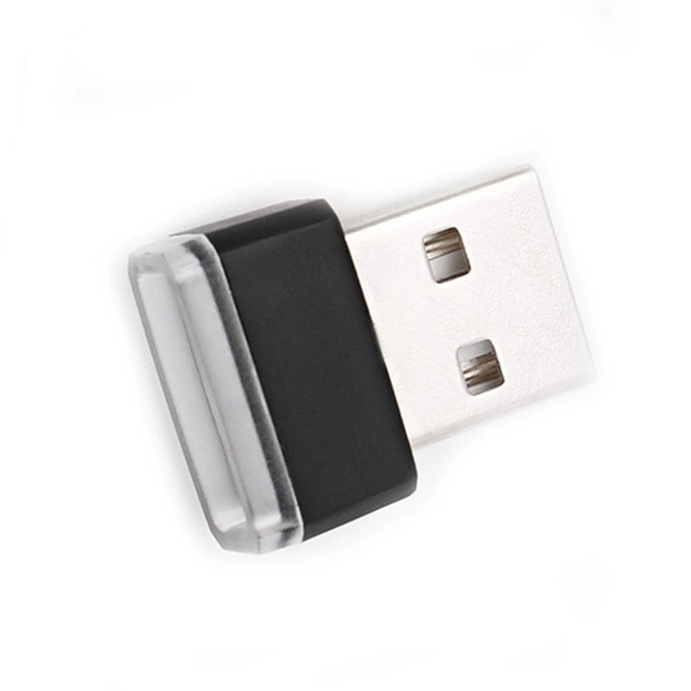 Mini USB LED Light Car Ambient Lighting for Laptop Keyboard Power Bank Portable Night Light (Red Light)