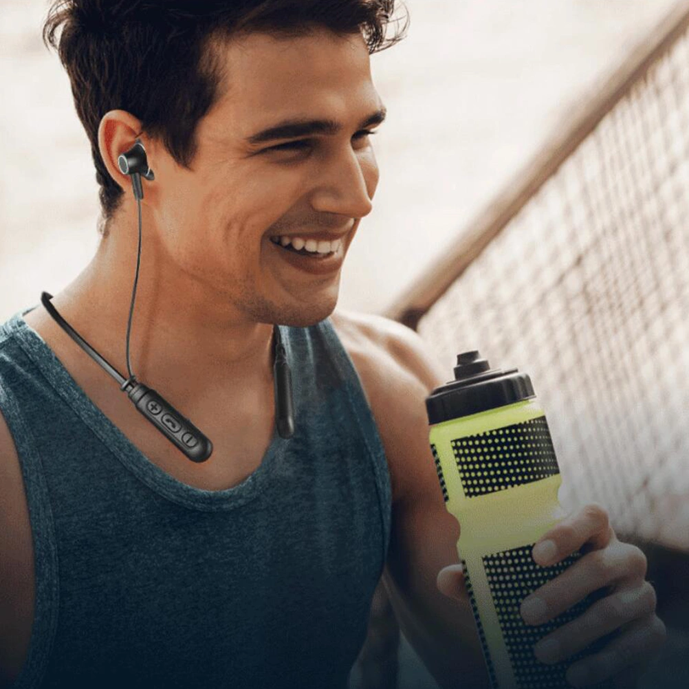 Neckband Headphones Wireless Headset Sports Earbuds Magnetic Wireless Earphones