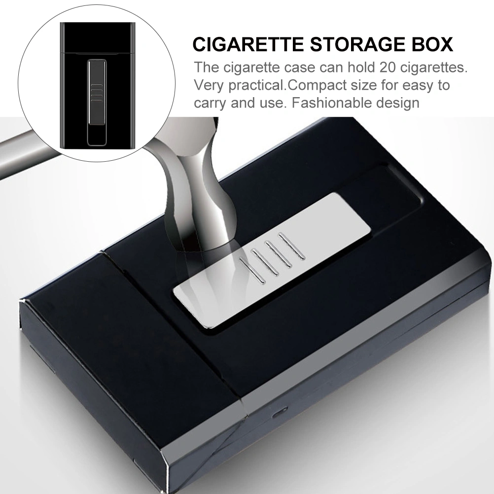 Rechargeable Cigarette Lighter Zinc Alloy Cigarette Box Tobacco Lighter