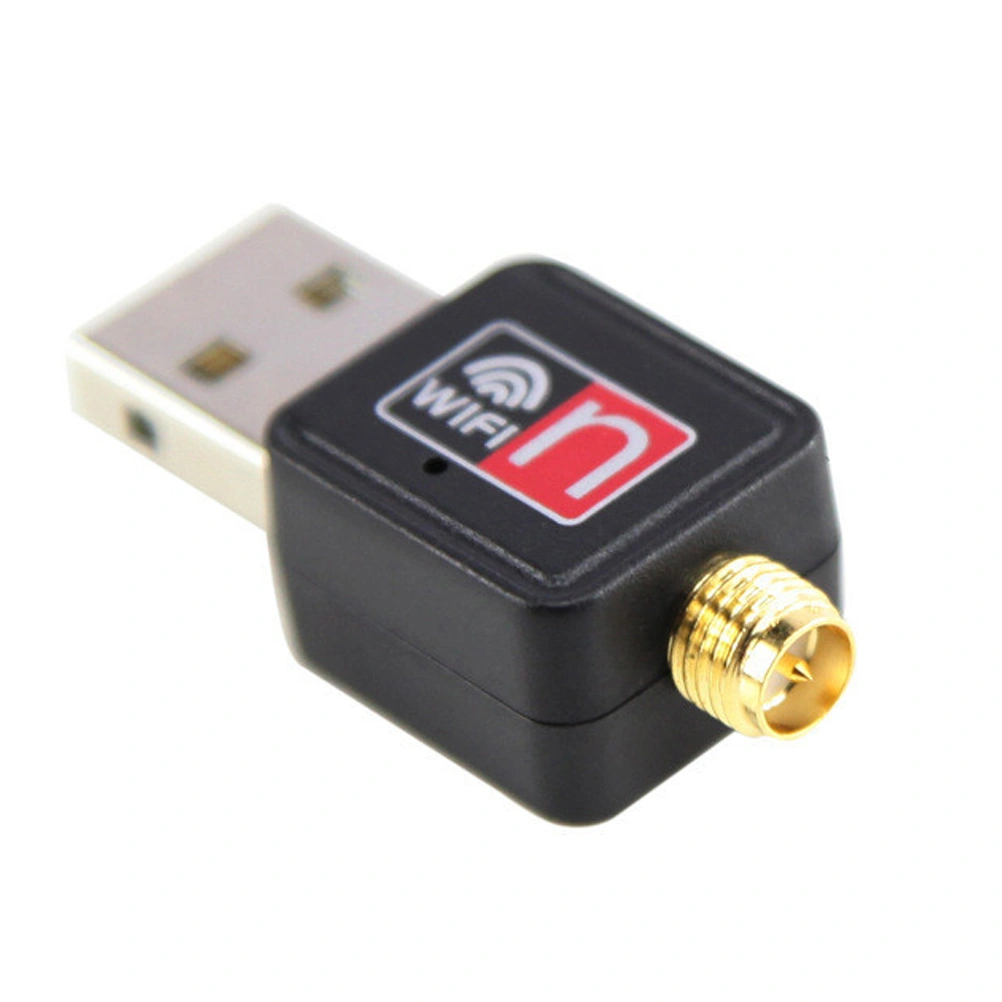 USB 2.0 Wlan Wifi Wireless LAN Dongle Adapter 150Mbit Antenne (Black with CD)
