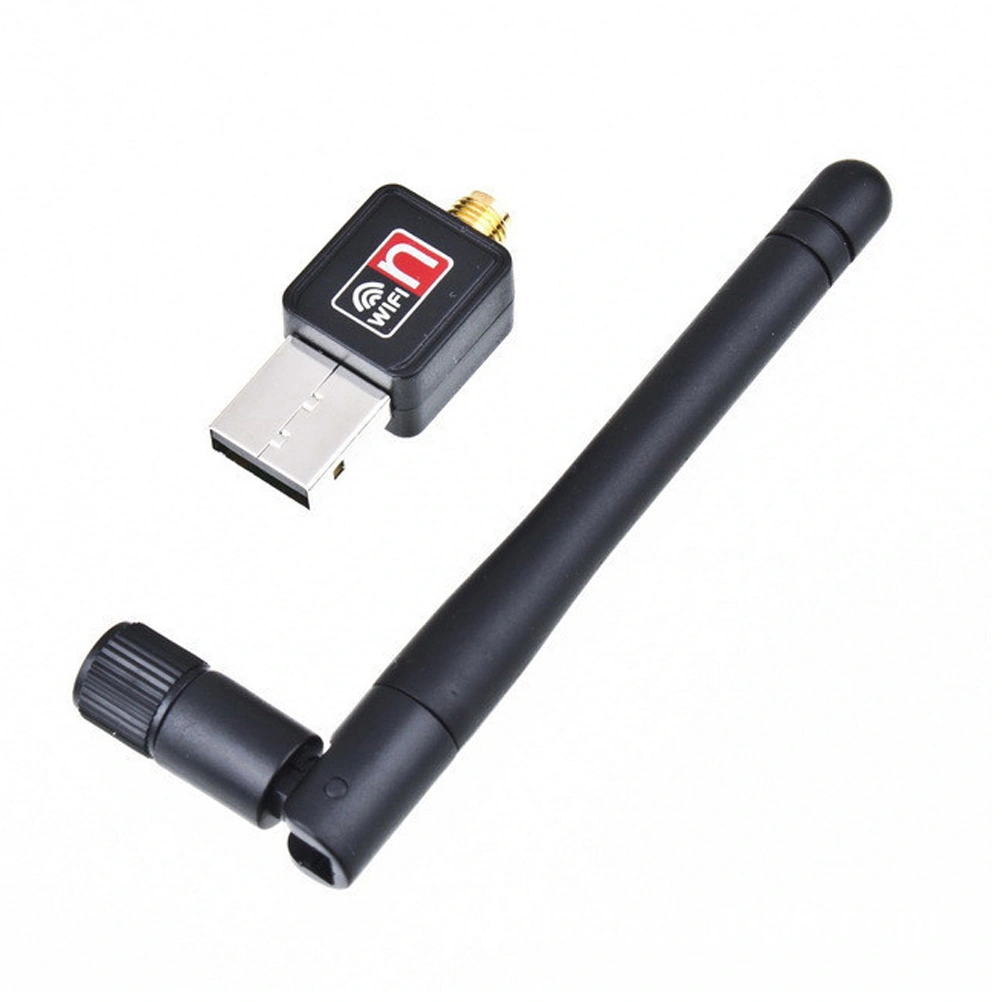 USB 2.0 Wlan Wifi Wireless LAN Dongle Adapter 150Mbit Antenne (Black with CD)