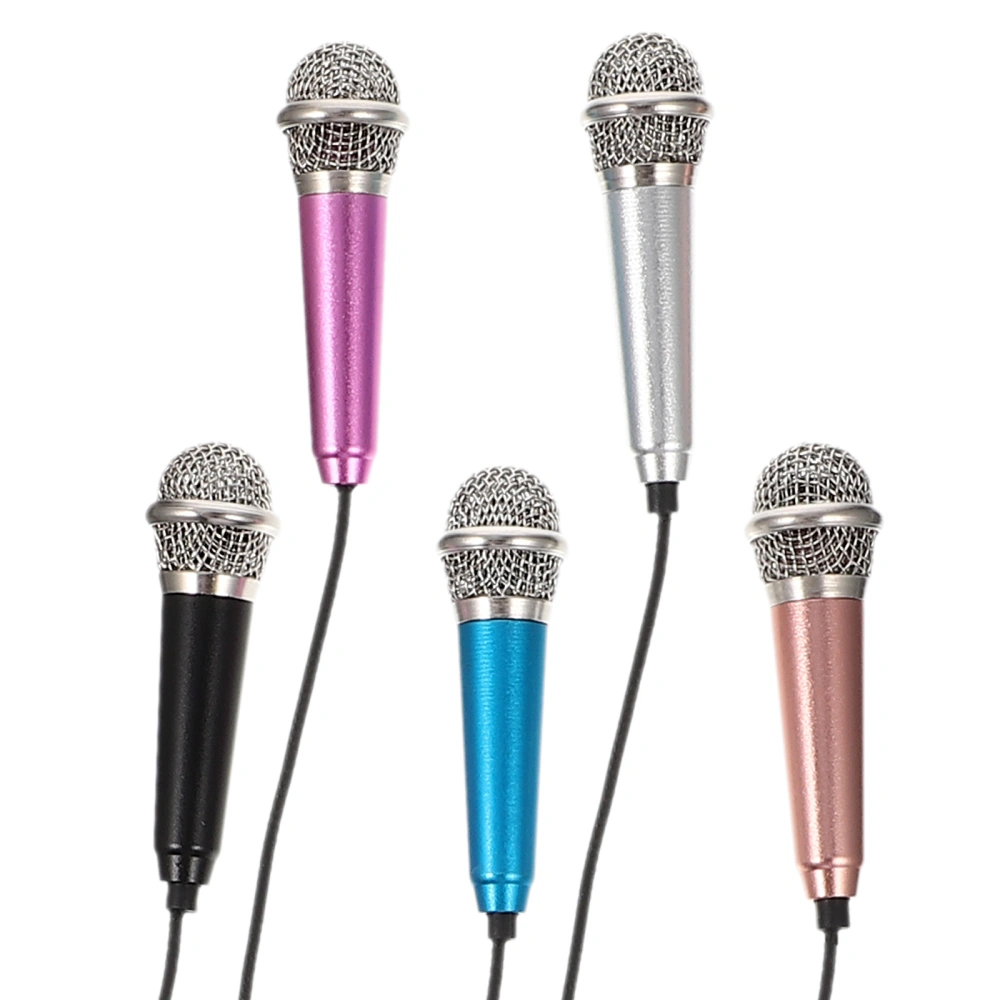 5pcs Mini Microphones Portable Vocal Tiny Microphones Phone Microphones