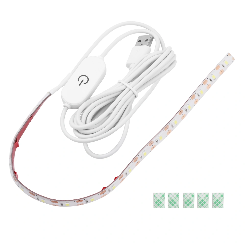 Mobestech 2 Meters Portable Sewing Machine Light5V USB 6500K Cold White LED Light Self-adhesive Light Strip with Touch Dimmer