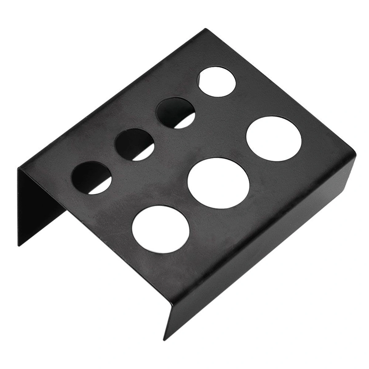 1pc 7 Holes Plastic Ink Cup Holder Stand Pigment Cup Rack Accessories (Black)