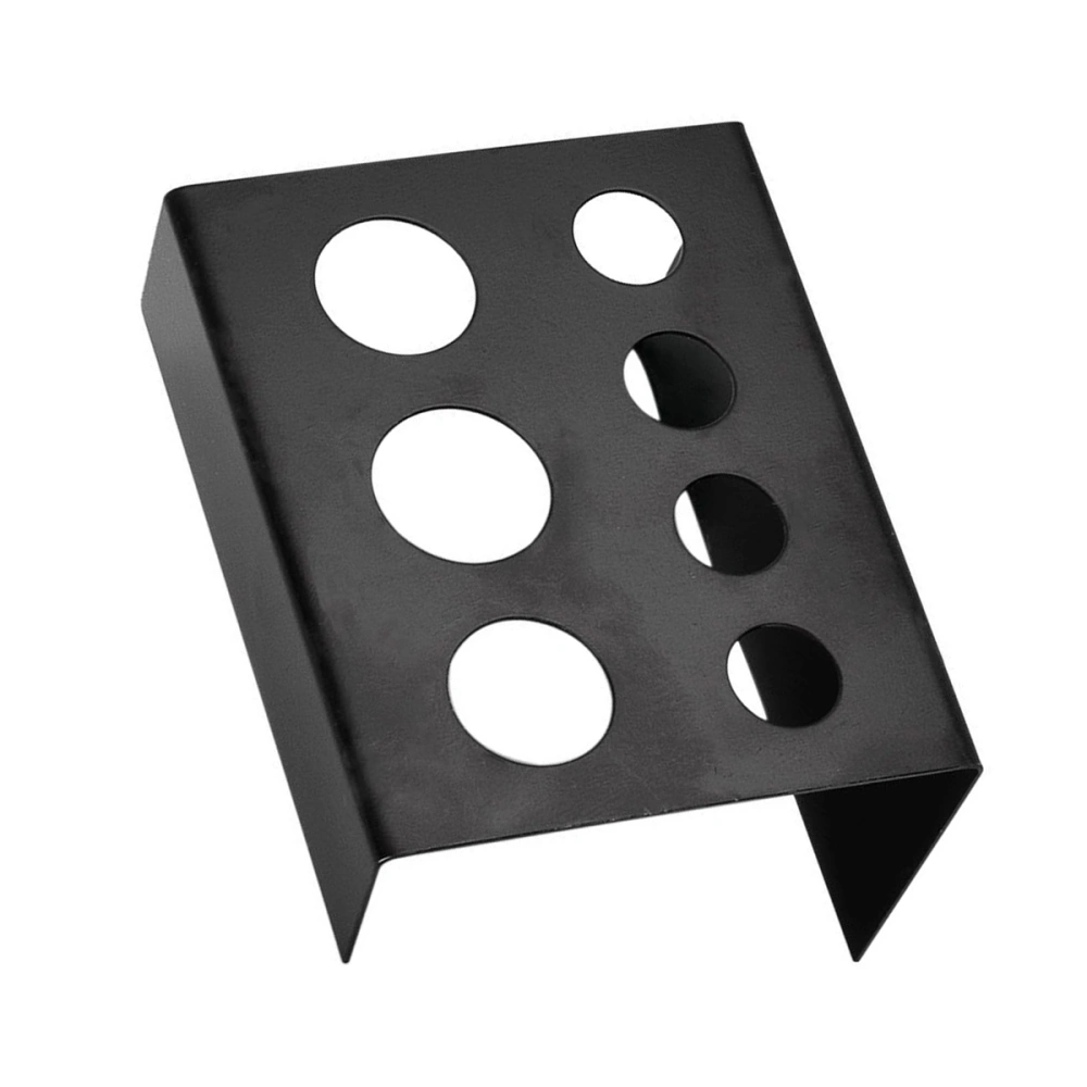 1pc 7 Holes Plastic Ink Cup Holder Stand Pigment Cup Rack Accessories (Black)