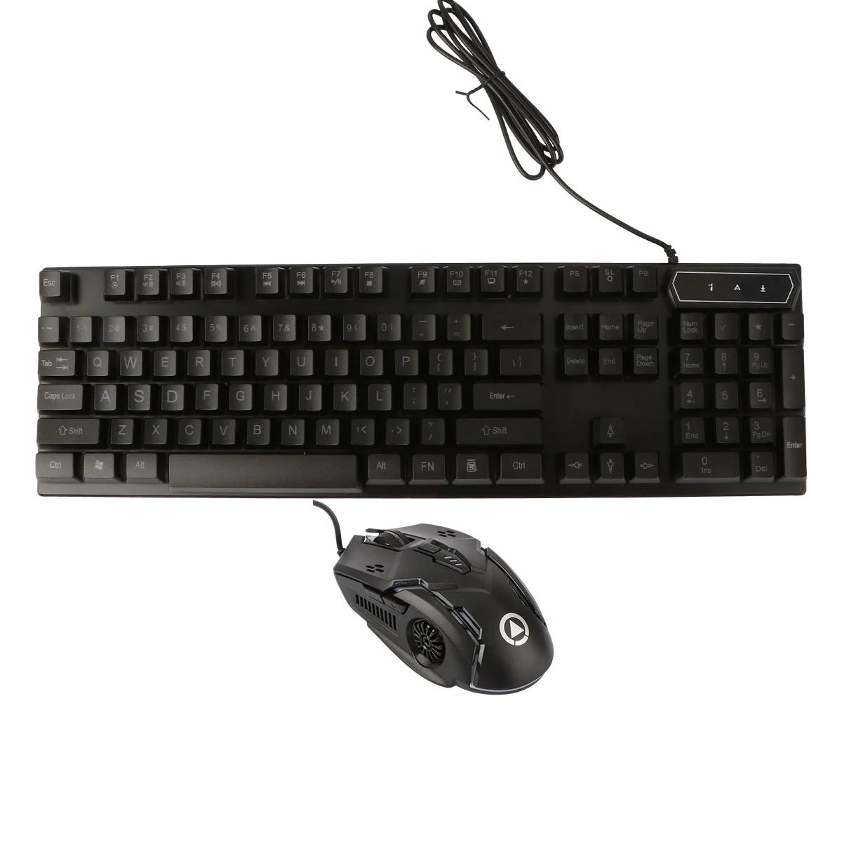 Computer Keyboard Mouse Set Wired RGB Backlight Ergonomic Keyboard Mouse