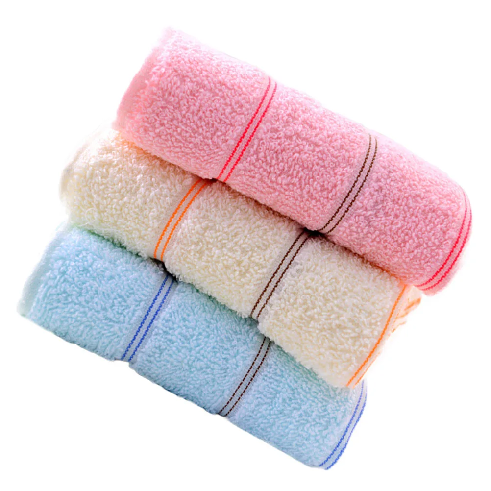 3pcs Washcloth Cotton Facecloth Face Washing Towels Thickened Cotton Towels
