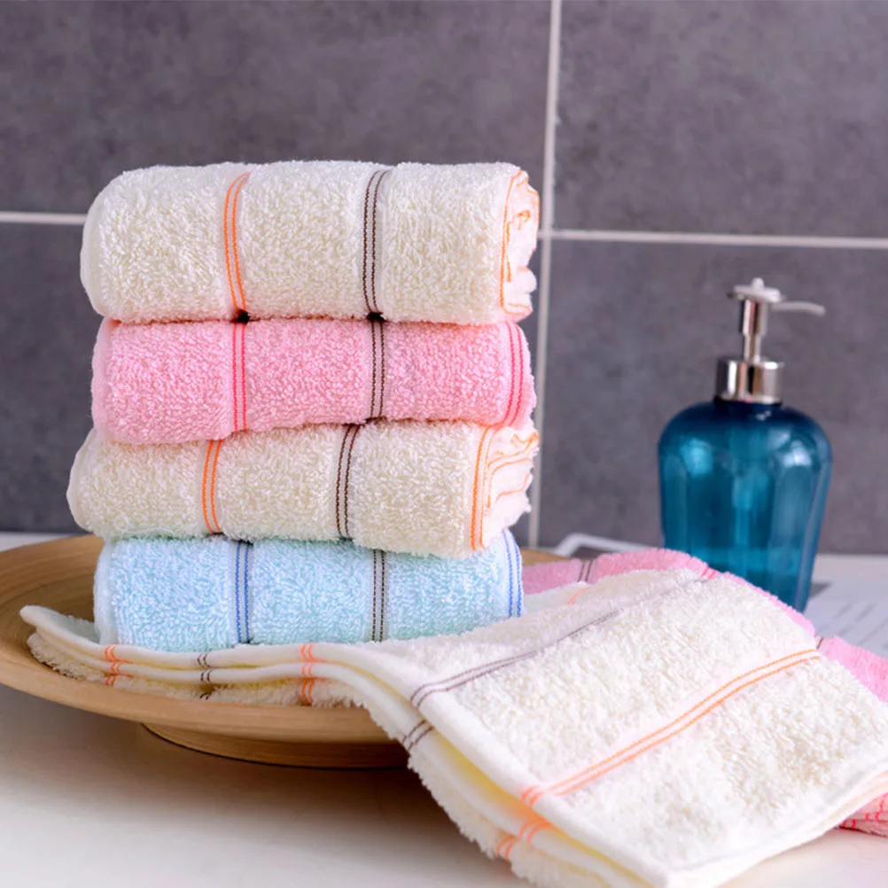 3pcs Washcloth Cotton Facecloth Face Washing Towels Thickened Cotton Towels
