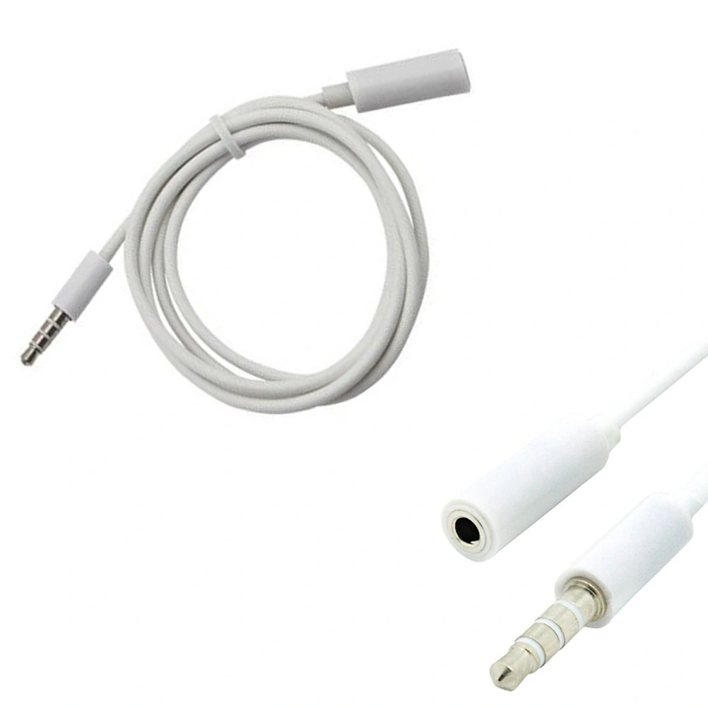 Headphone Extension 3.5mm Jack Male to Female 1m / 3ft Short Audio Extender Cable Cord for Speakers Tablets PCs MP3 Players