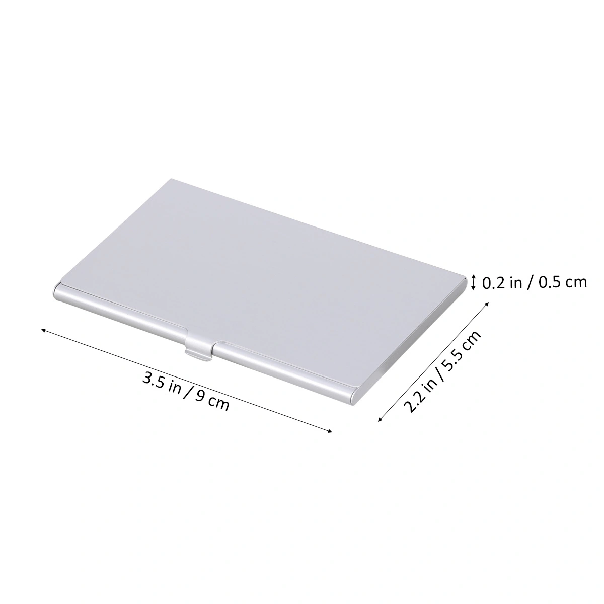 1pc Phone Number Storage Holder Aluminum SIM Bag Chip Organizer with a Needle for Home Shop Silver