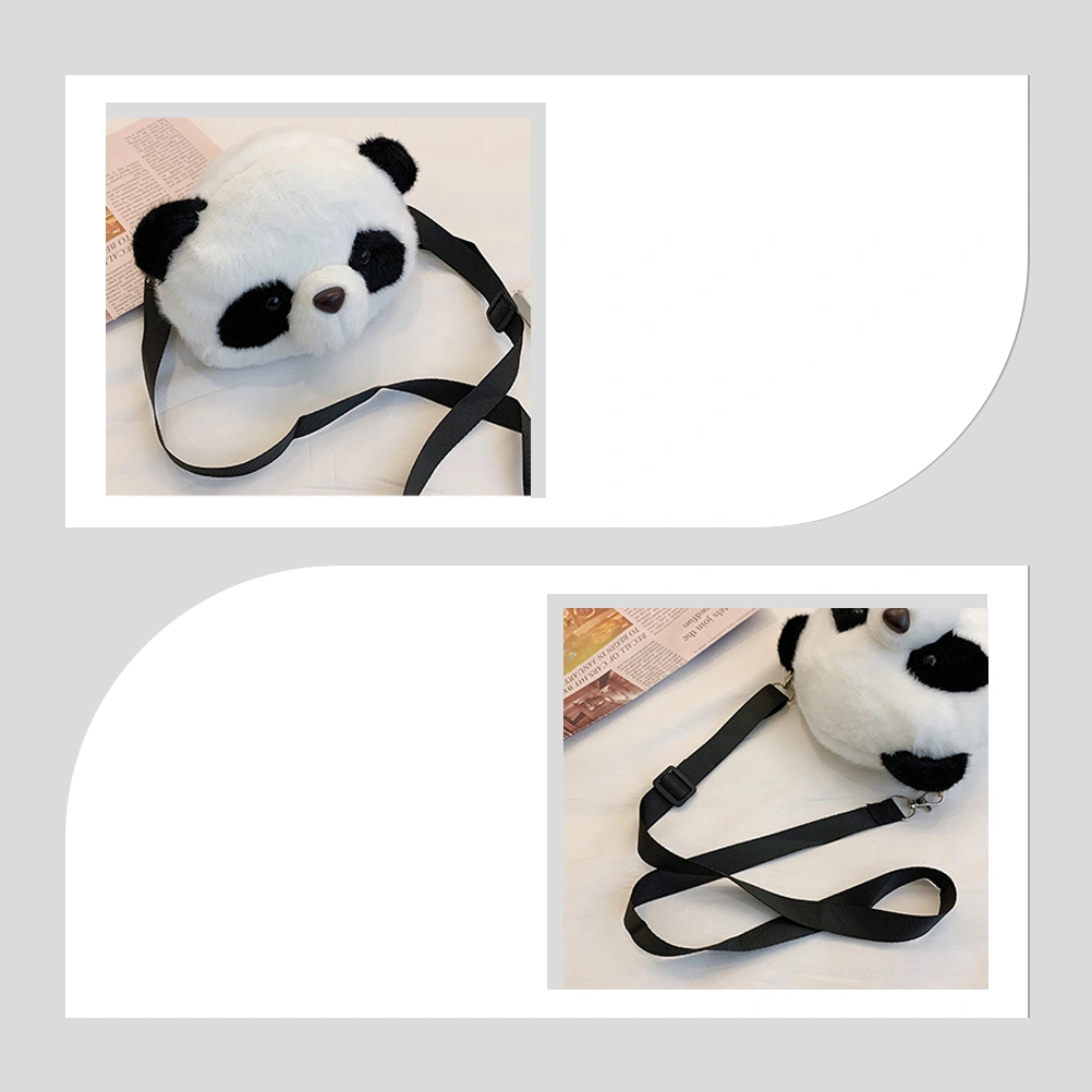 Cartoon Panda Messenger Bag Fashion Shoulder Bag Girls Portable Messenger Bag