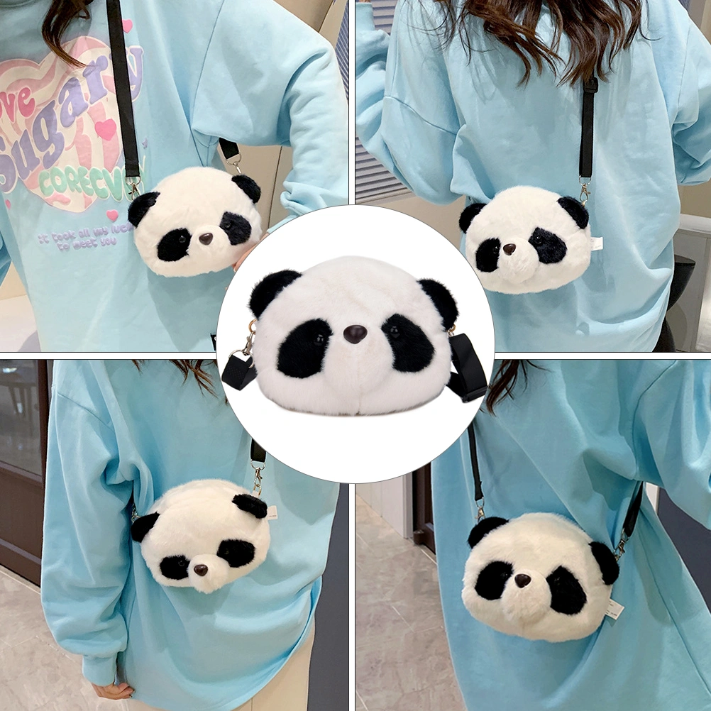 Cartoon Panda Messenger Bag Fashion Shoulder Bag Girls Portable Messenger Bag