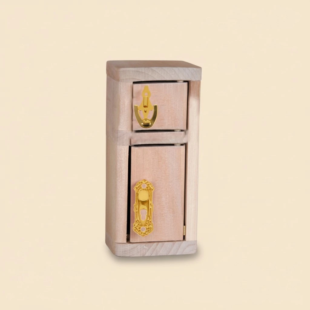 1 Set Miniature Door Lock and Key Doorplate Door Knocker Set Tiny House Decoration
