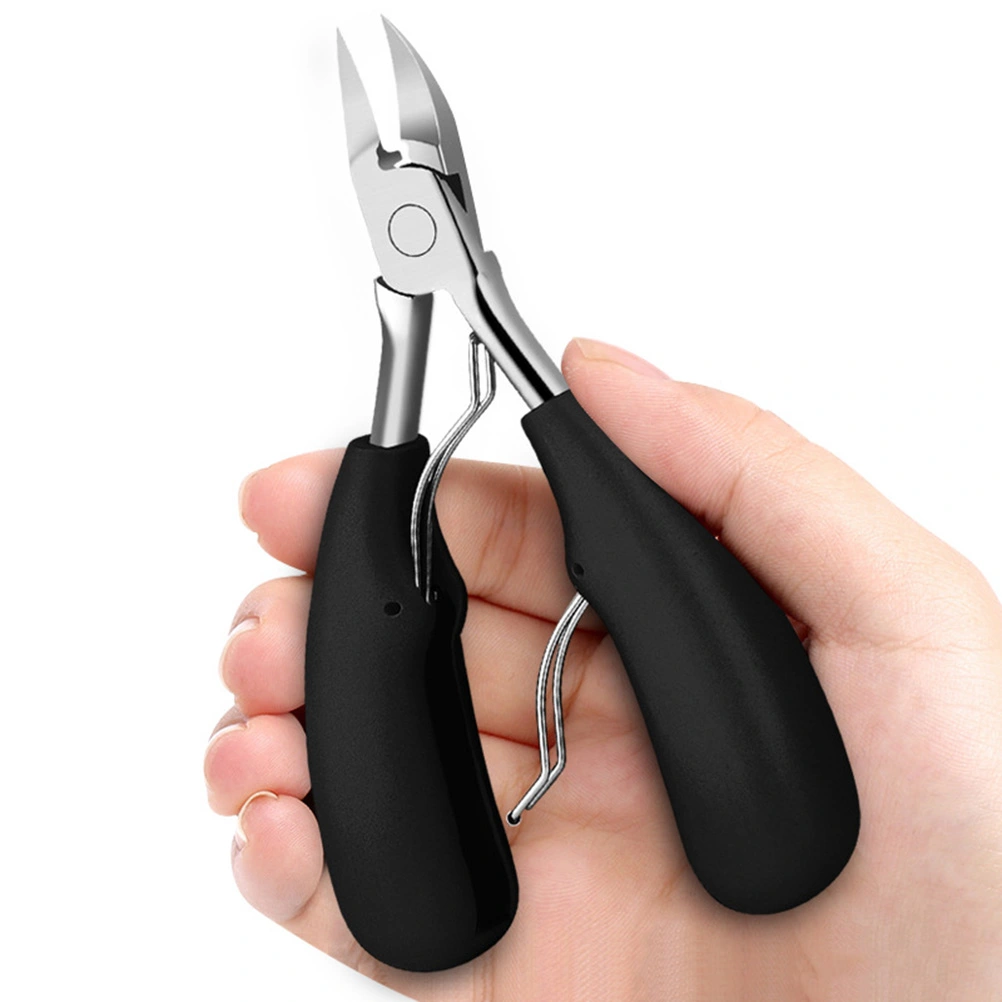 Toenail Clippers Nail Nippers for Thick or Ingrown Toenails Fingernails (Black)