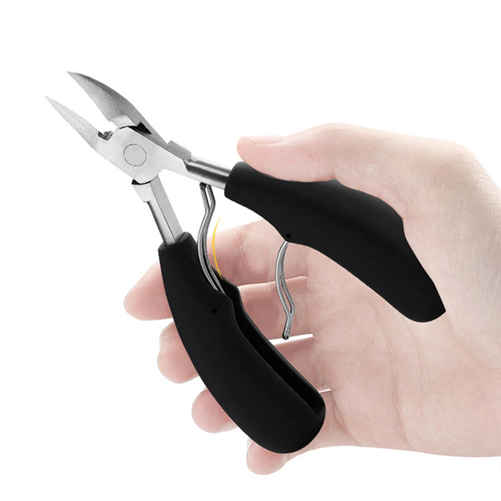 Toenail Clippers Nail Nippers for Thick or Ingrown Toenails Fingernails (Black)