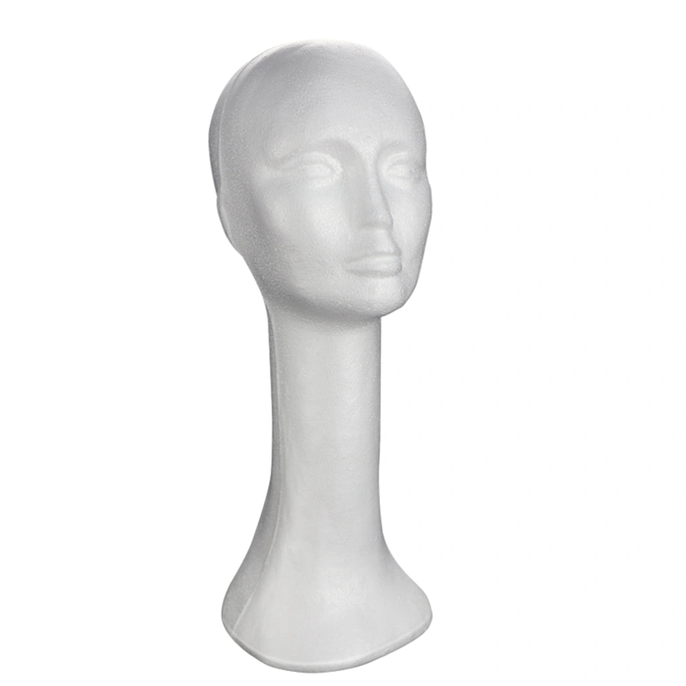 Wig Head Tall Female Foams Mannequin Head Display Model Head for Hats