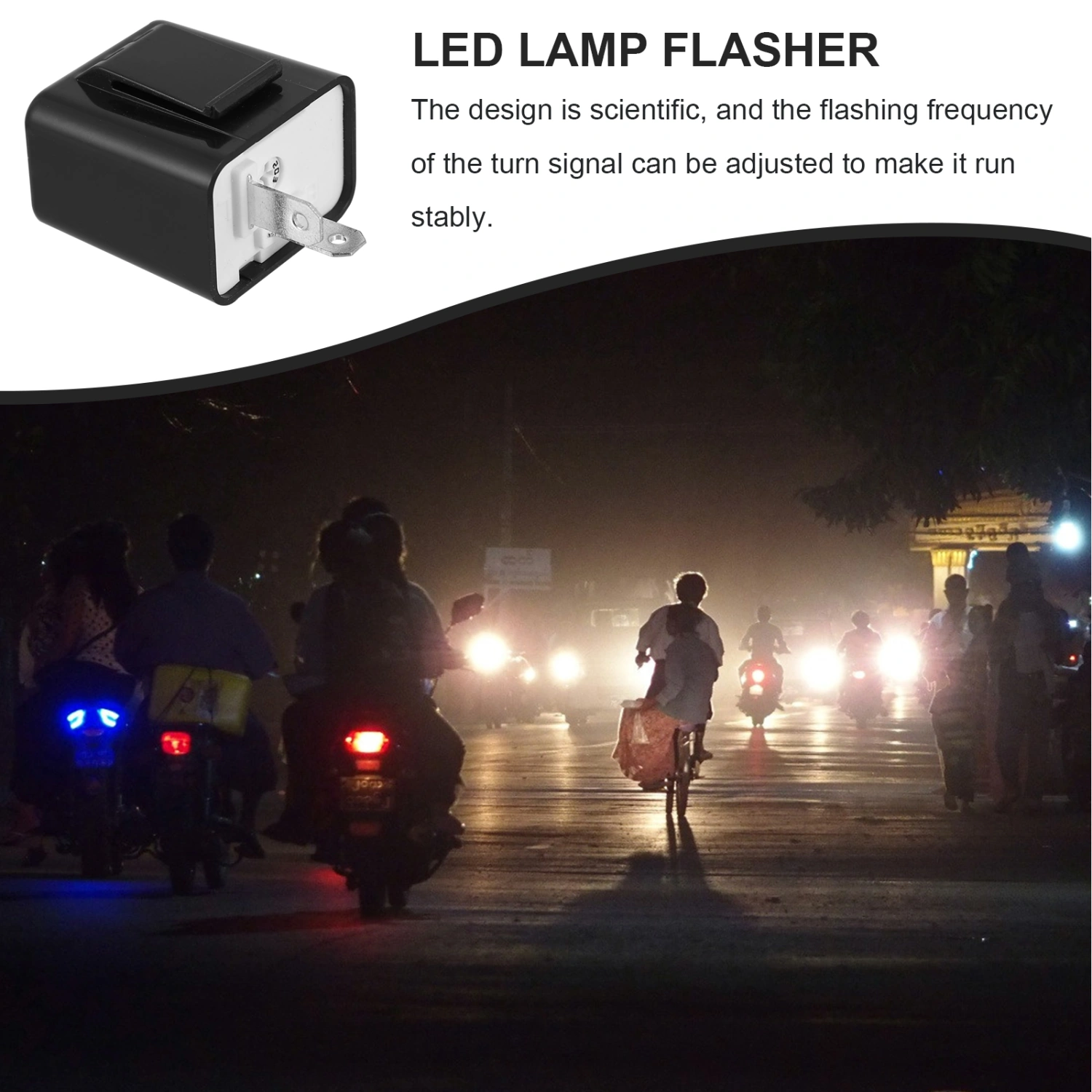 4pcs Motorbike Turn Signal Control Relay Practical LED Turn Signal Flasher Relay