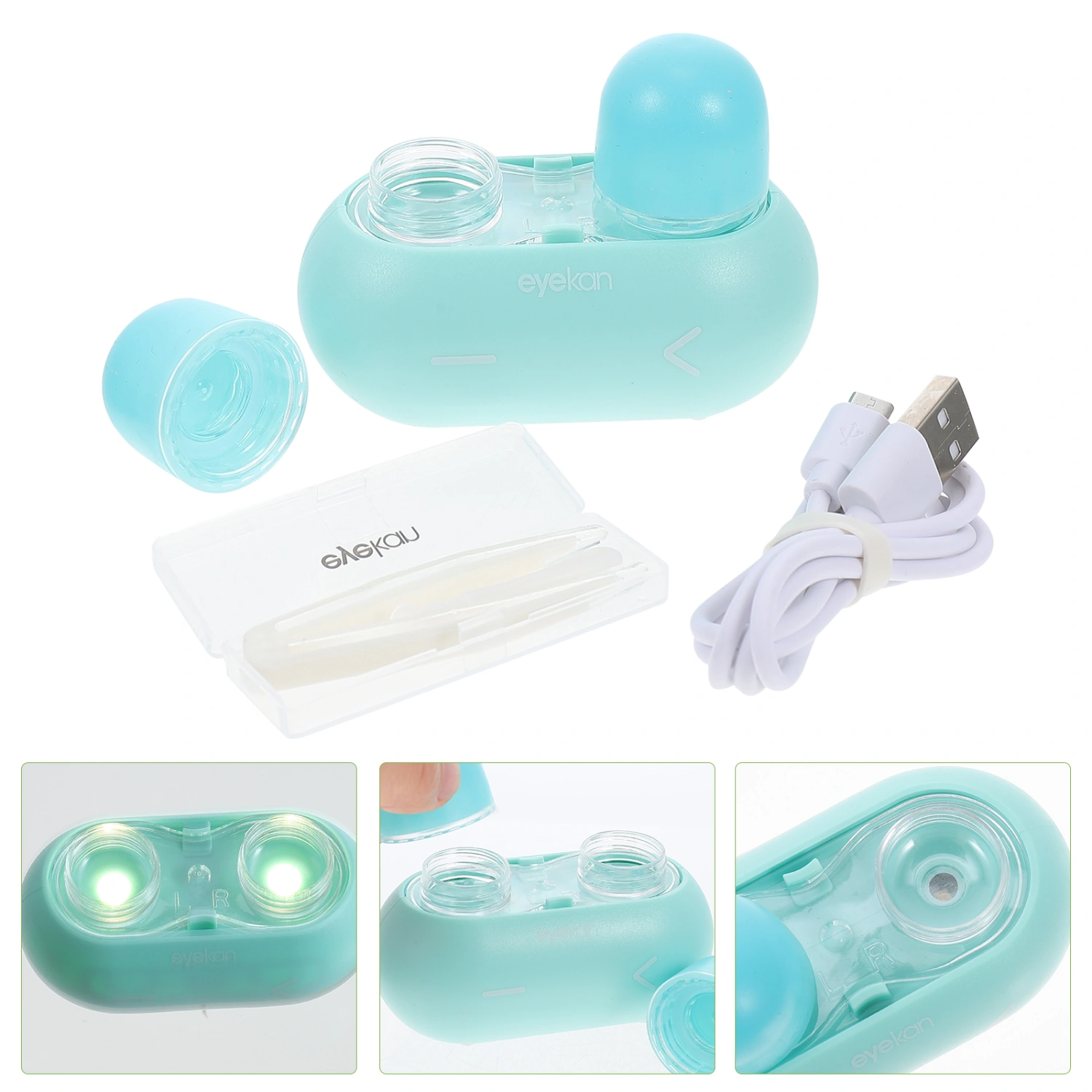 1 Set of Electric Contact-lens Cleaner Electric Contact-lens Box Contact-lens Washer