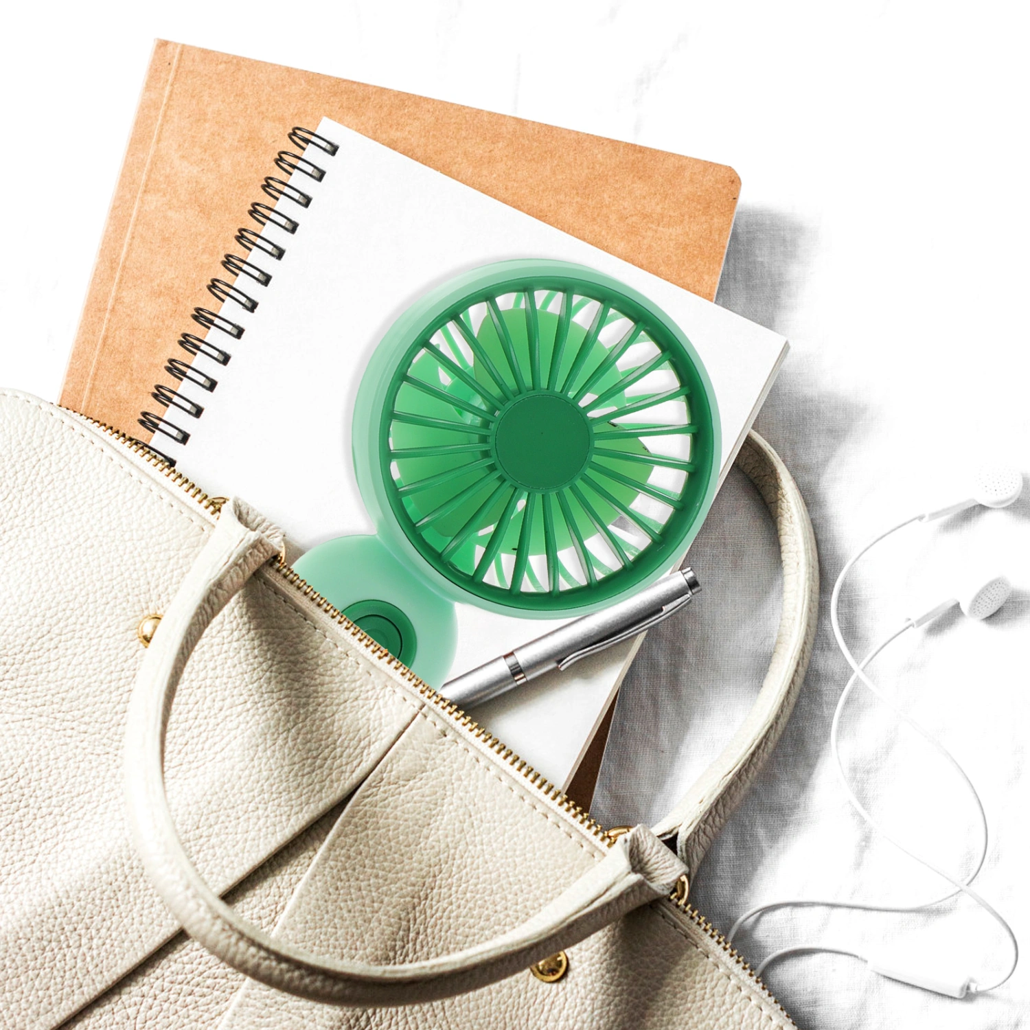 2pcs Mini USB Charging Handheld Fans Portable Fan Summer Cooling Fan Travel Fan