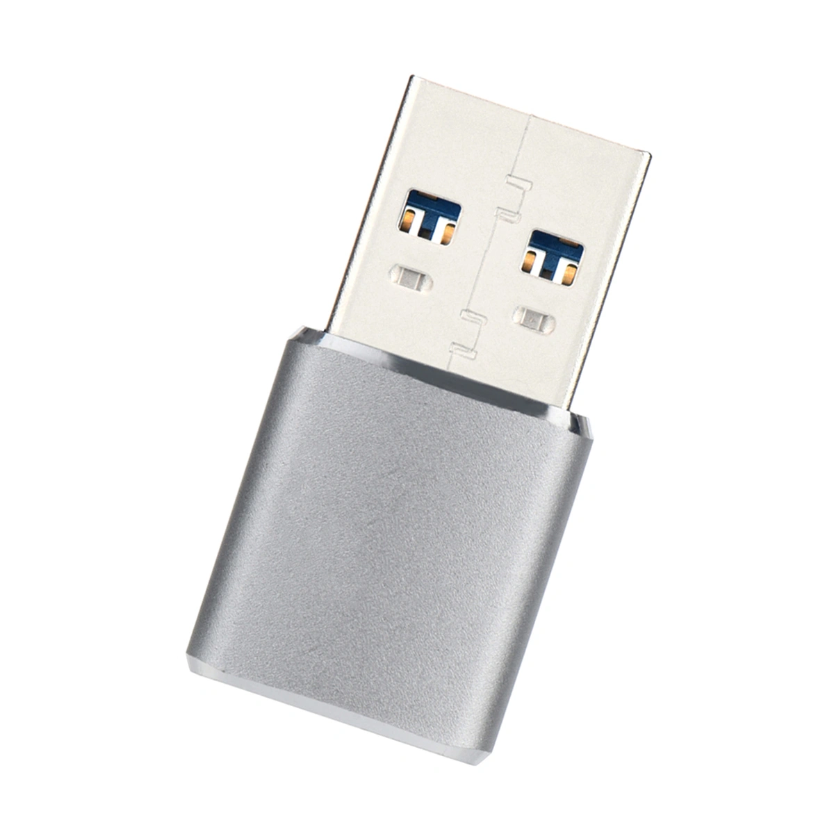 Mini Reader USB 3.0 SuperSpeed USB 5 Gpbs Micro SD Memory Reader Adapter (Silver)