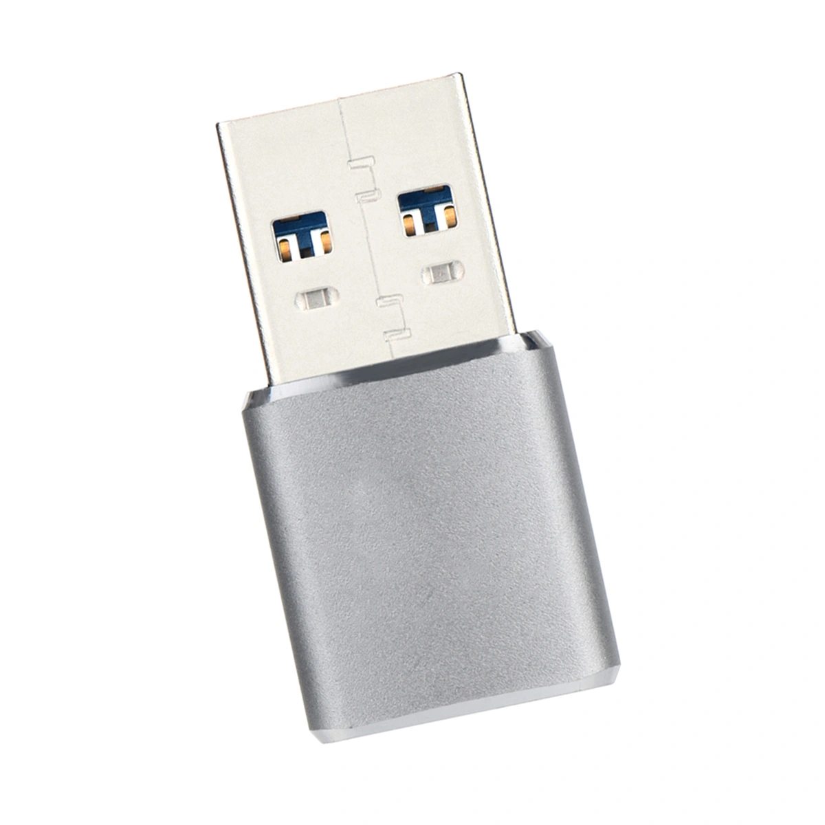 Mini Reader USB 3.0 SuperSpeed USB 5 Gpbs Micro SD Memory Reader Adapter (Silver)
