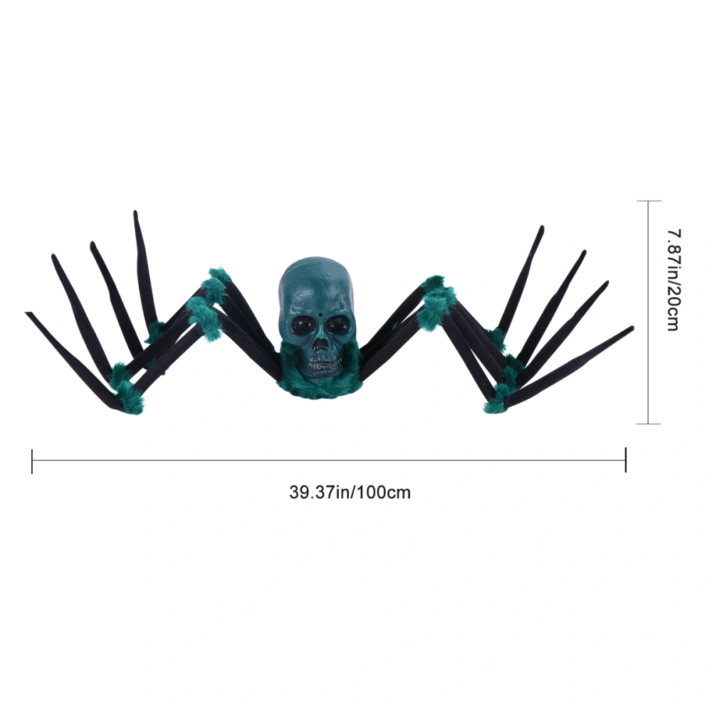 Halloween Electric Spider Toy Terrifying Prank Prop Simulation Spider Toy for KTV Bar(Green Without Battery)