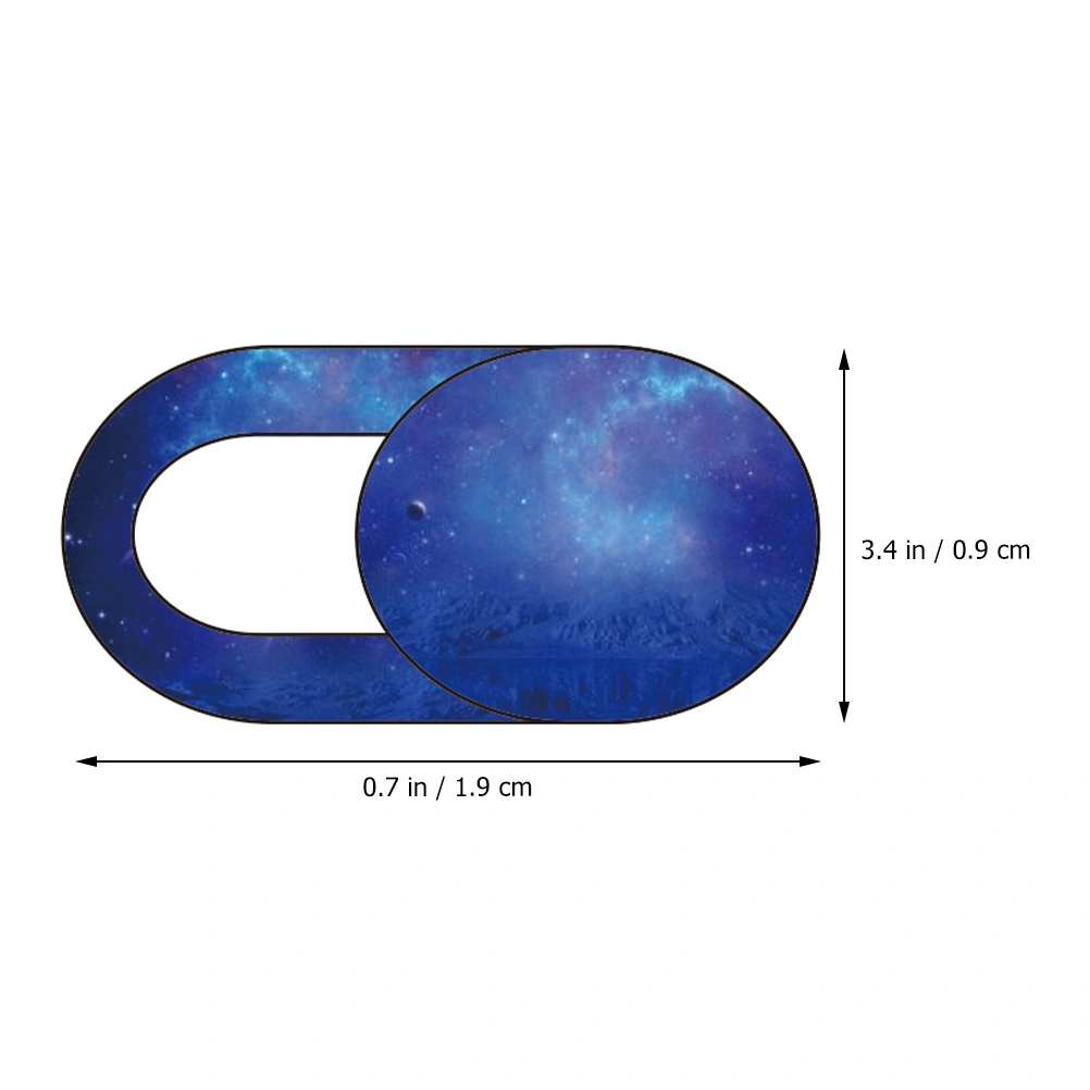 4PCS Camera Cover Slide Blocker Starry Sky Pattern Privacy Protect Webcam Cover