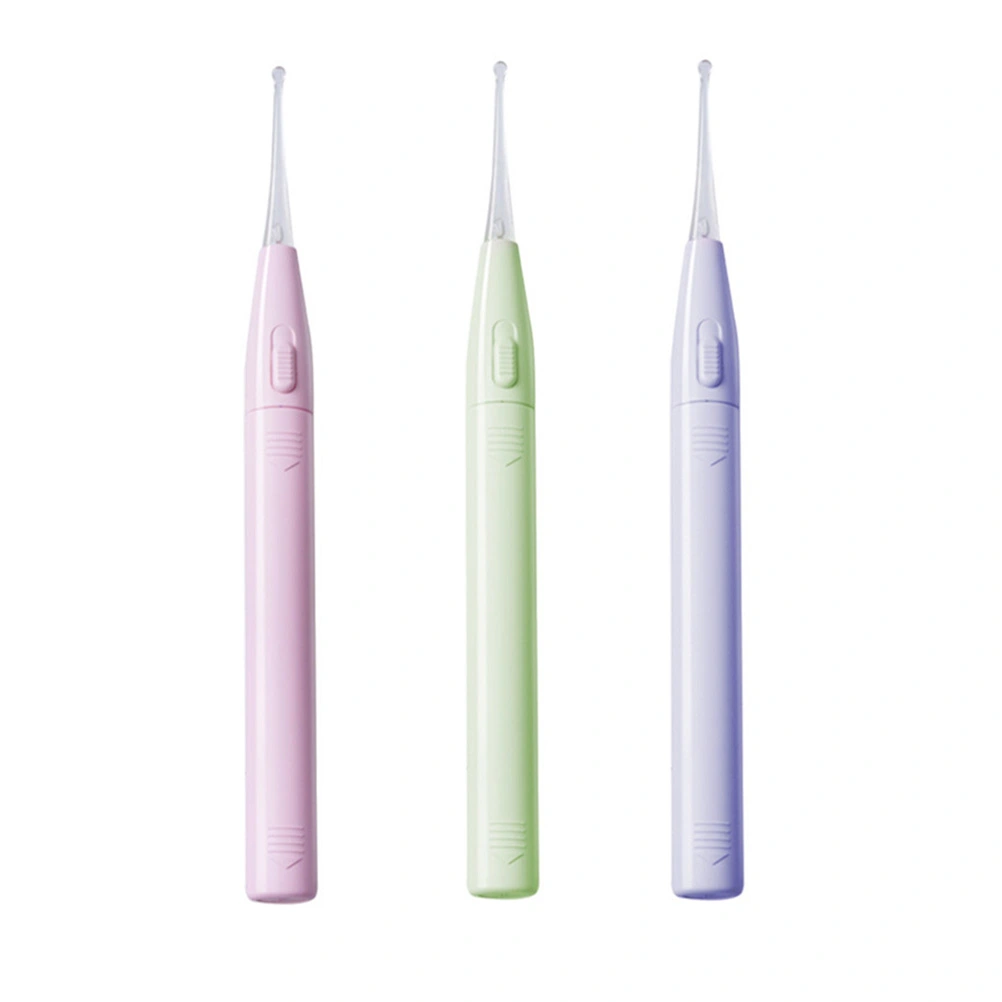 3pcs Ear Scoop Childrens Luminous Ear Scoop Baby Ear Pick Tool with Lamp(Pink, Purple, Green)