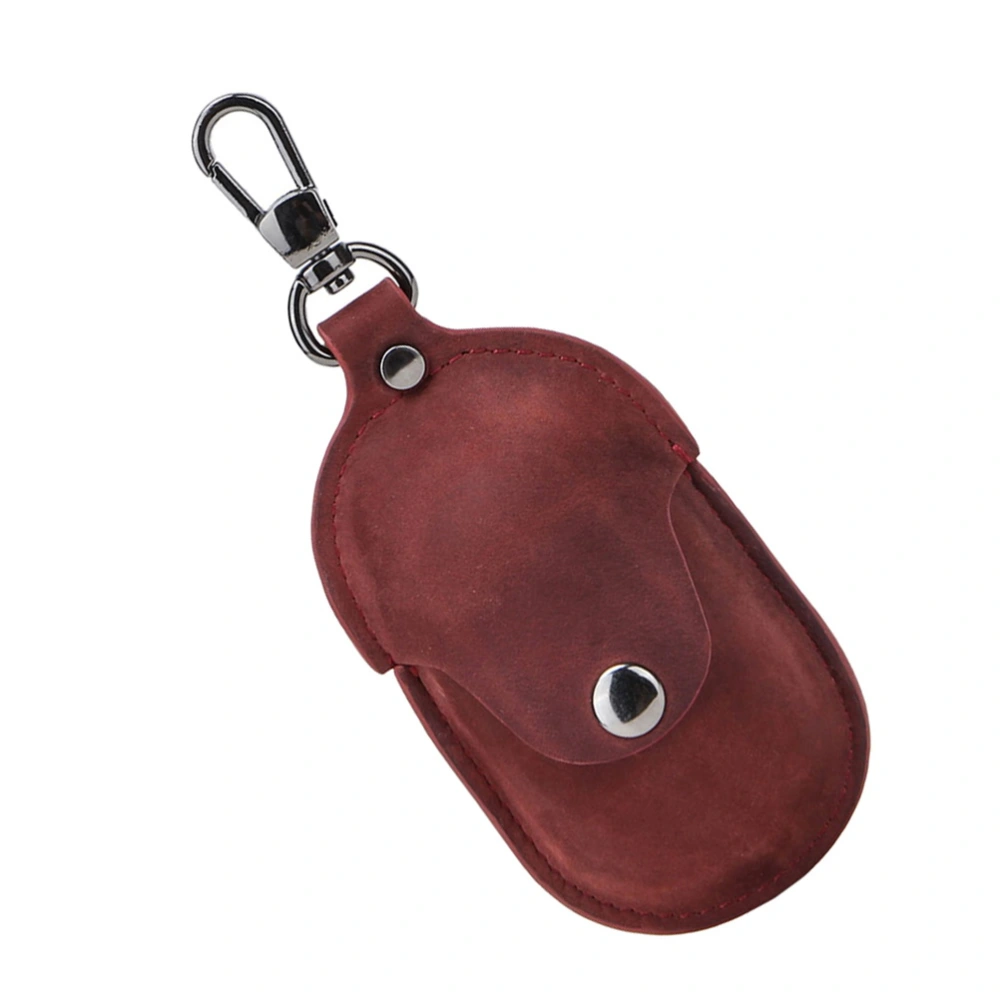 1pc Wireless Earphone Leather Storage Case Earphone Storage Bag Earphone Holder Compatible for Galaxy Buds (Claret)