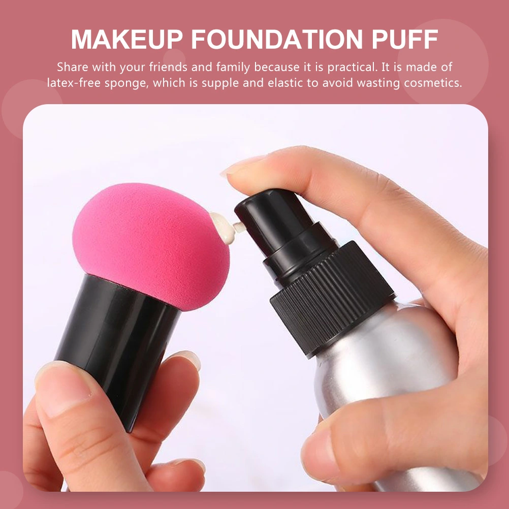 10 Sets Handle Cosmetics Puffs Women Cosmetics Tools Makeup Mushroom Pads