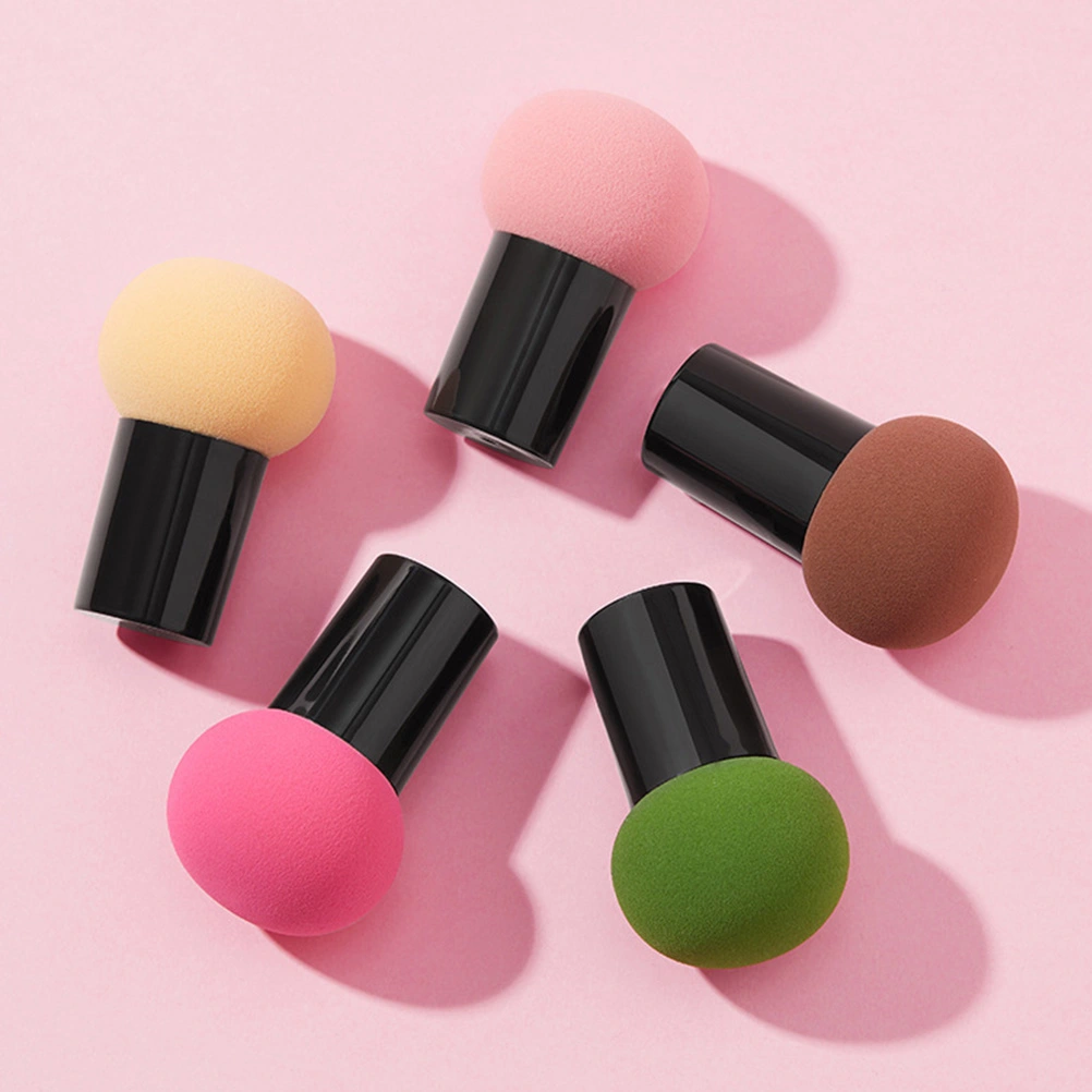 10 Sets Handle Cosmetics Puffs Women Cosmetics Tools Makeup Mushroom Pads