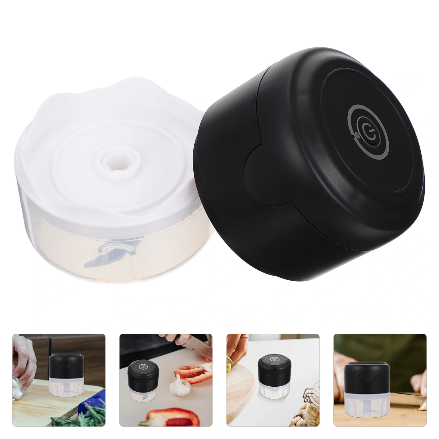 1 Set of Electric Garlic Chopper Mini Food Chopper Kitchen Wireless Mincer