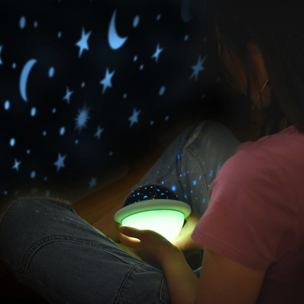 Decorative Starry Lamp Romantic Star Sky Night Light Projector Birthday Gifts for Kids Bedroom (Green)