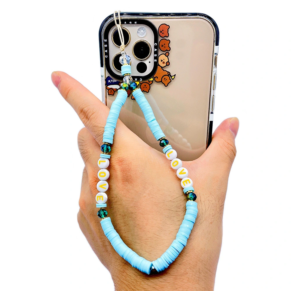 Beaded Mobile Phone Charm Phone Beads Strap Phone Anti-lost Wrist Strap Beaded Phone Chain