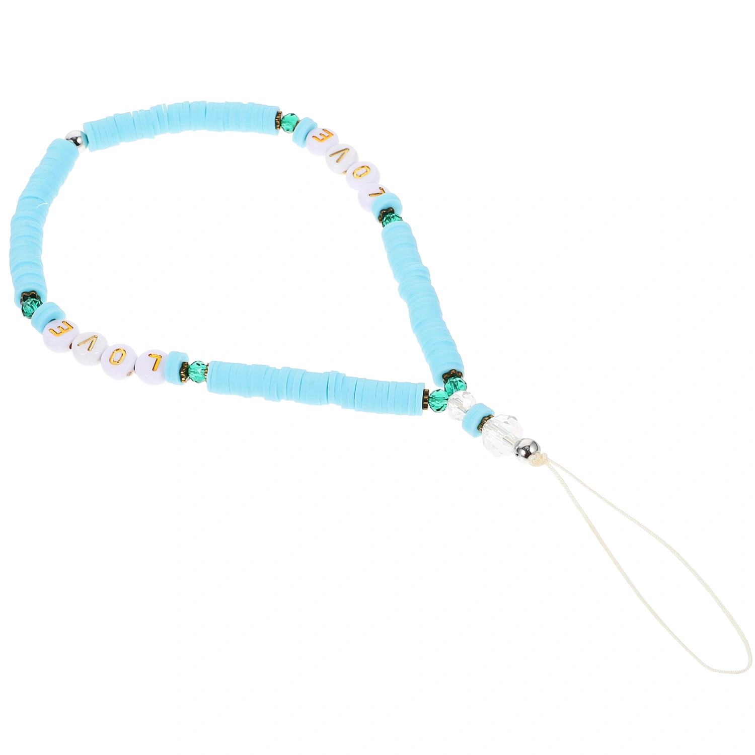 Beaded Mobile Phone Charm Phone Beads Strap Phone Anti-lost Wrist Strap Beaded Phone Chain