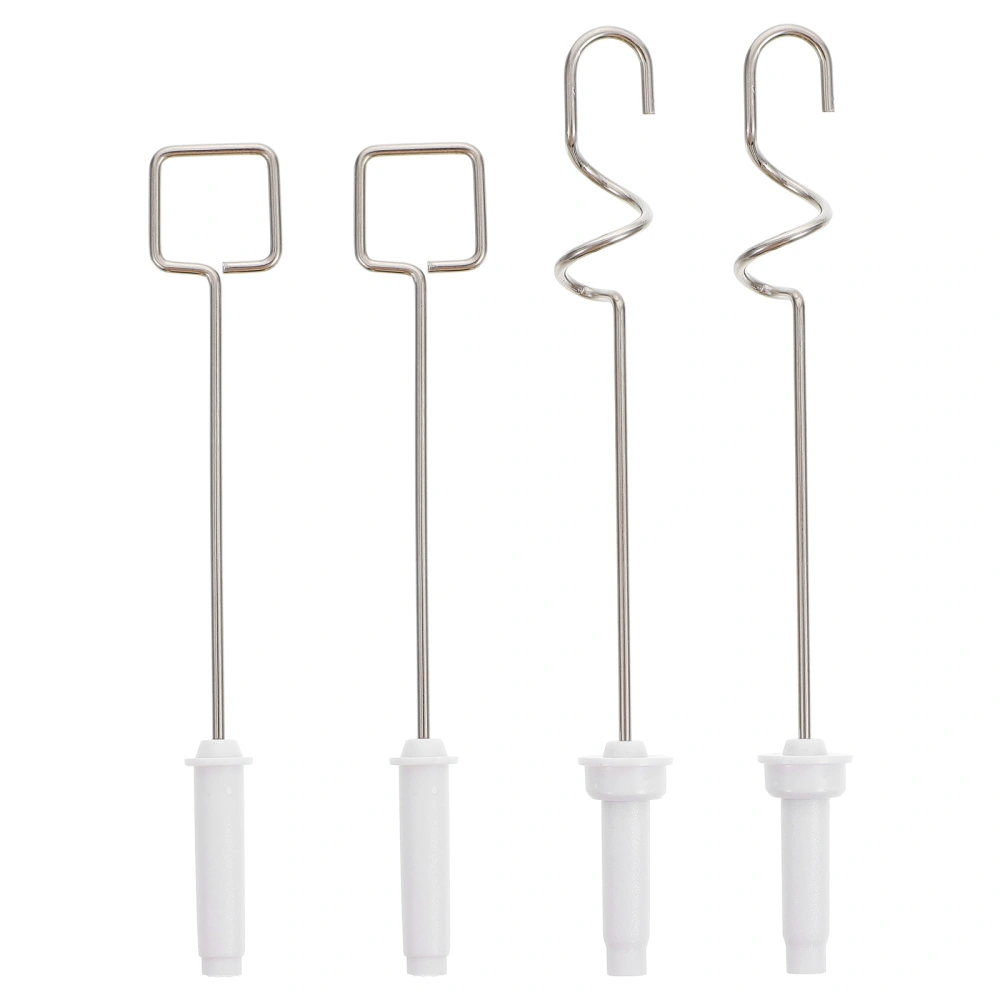 4pcs Metal Pigment Stirrer Heads Electric Pigment Agitator Replacement Heads