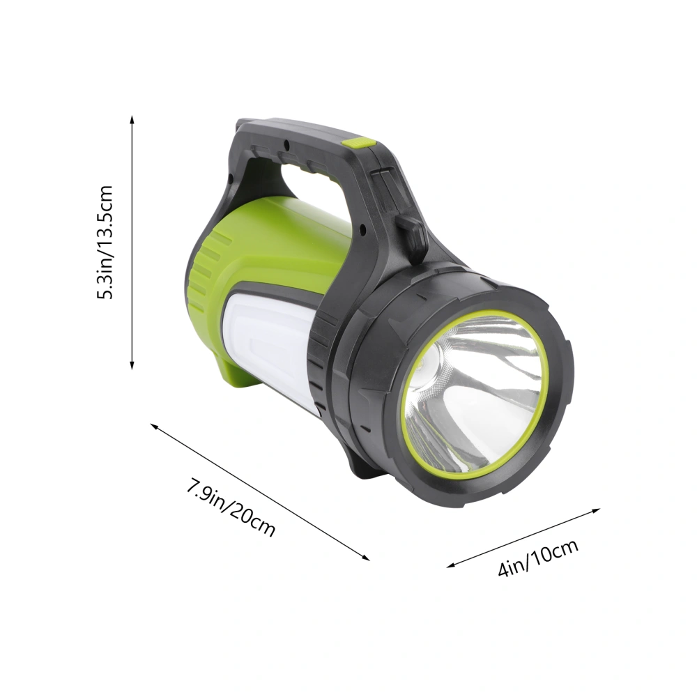 10W LED Camping Light Rechargeable Spotlight Outdoor Camping Lantern Flashlight Work Torch Waterproof Searchlight for Hiking Fishing (Green 7028L)